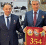 Гагарин, 9 марта 2023 года. Космонавт Иван Вагнер и руководитель пилотируемых программ ГК «Роскосмос» Сергей Крикалев в день передачи возвращенного с МКС штандарта 354-й стрелковой дивизии. / Алексей Петров/РГ - Музей Юрия Гагарина